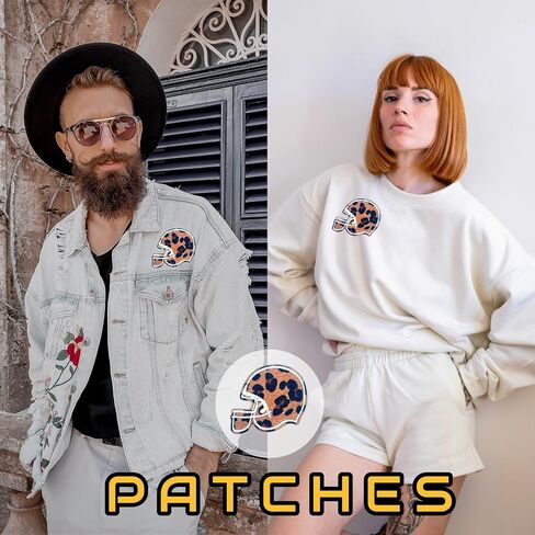 Football Iron On Patches, Embroidered Jeans Patches, Trendy Bow Bowknot Women Sports Applique Girl Emblem Badge Sew On/Iron On Patch for Jeans, Backpacks, Clothes, Clothing, Jackets, & Hats. in Saudi Arabia