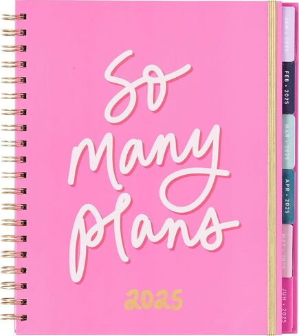2025 Eccolo Large Spiral Agenda Planner, Hardcover, Weekly & Monthly Pages, 12 Month, Art + Quotes (Extra Large - 9" x 10.5") in Kuwait