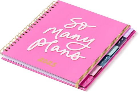 2025 Eccolo Large Spiral Agenda Planner, Hardcover, Weekly & Monthly Pages, 12 Month, Art + Quotes (Extra Large - 9" x 10.5") in Kuwait