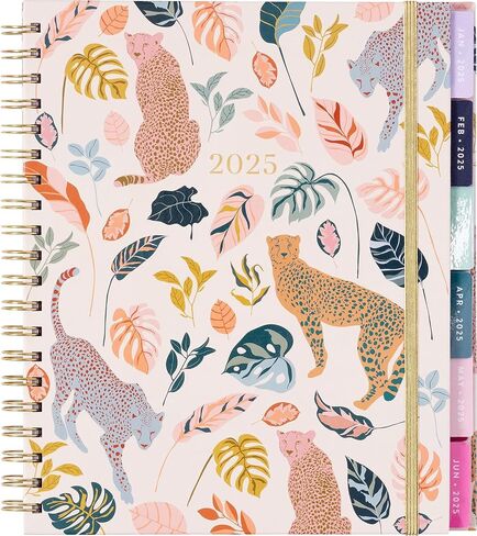 2025 Eccolo Large Spiral Agenda Planner, Hardcover, Weekly & Monthly Pages, 12 Month, Art + Quotes (Extra Large - 9" x 10.5") in Kuwait
