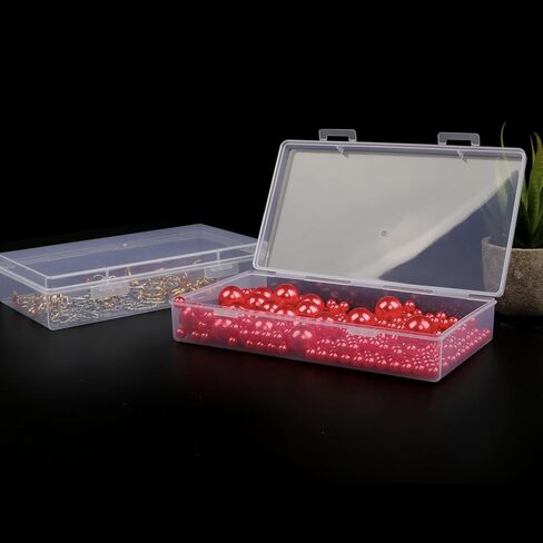 Coobbar File Portable Project Case,6 Pack Plastic Storage Box Scrapbook Paper Storage Boxes Documents Magazines Holder,Plastic File Case A4 Paper Case (7.7 x 4.1 x 1.6 Inches) in Kuwait