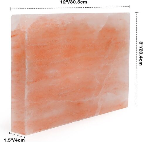 Himalayan Salt Block Cooking Plate Safe & Easy Salt Slab and Grilling Stone, 12"x8"x1.5" in Saudi Arabia