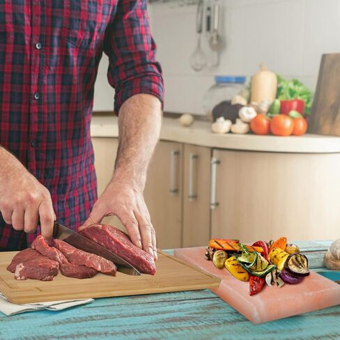 Himalayan Salt Block Cooking Plate Safe & Easy Salt Slab and Grilling Stone, 12"x8"x1.5" in Saudi Arabia