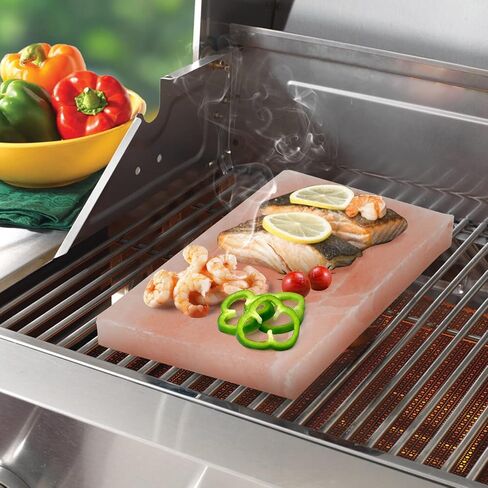 Himalayan Salt Block Cooking Plate Safe & Easy Salt Slab and Grilling Stone, 12"x8"x1.5" in Saudi Arabia