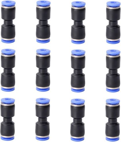 60 قطعة موصلات دفع مستقيمة الإفراج السريع البلاستيك دفع لتوصيل تركيبات عدة 5/32 "1/4" 5/16 "3/8" 1/2 بوصة توصيل سريع تركيبات خرطوم الهواء in Kuwait