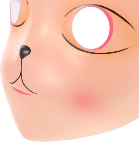 قناع Kitsune Bunny Mask لعيد الفصح، قناع تنكر على شكل أرنب لحفلات تنكرية وحفلات عيد الفصح والهالوين باللون الأبيض in Saudi Arabia