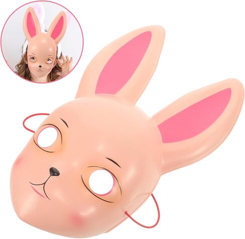 قناع Kitsune Bunny Mask لعيد الفصح، قناع تنكر على شكل أرنب لحفلات تنكرية وحفلات عيد الفصح والهالوين باللون الأبيض in Saudi Arabia