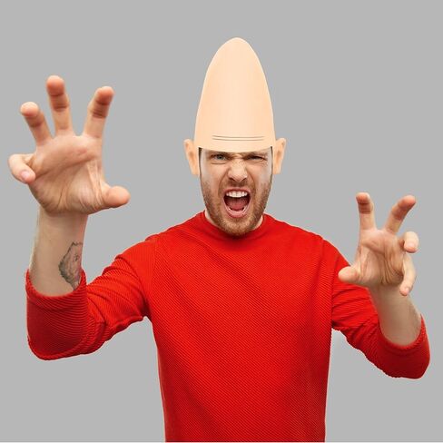 2 حزمة الغريبة مخروط أصلع رئيس شكل أصلع رئيس الدعائم الغريبة تحت عنوان حزب مرحلة اللعب تأثيري أصلع رئيس زي التبعي in Kuwait