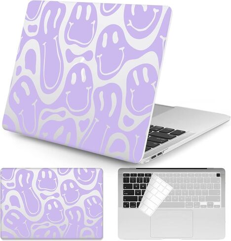 Watbro متوافق مع حافظة MacBook Pro 13 بوصة 2020 2019 2018 إصدار M1 A2338/A2251/A2289/A2159/A1989/A1706/A1708، حافظة بنمط حديث من السبعينيات، مناسبة لجهاز MacBook Pro 2020 مع معرف اللمس in Kuwait