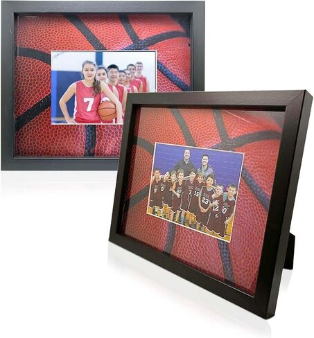 iFrame Commemorative Sports Athletics Frames I Baseball I Fits 5x7 Photograph, Real Wood Black Finish, Desktop, Table or Wall Mount I Shatterproof Plexiglass I Designed & Made in the USA (Baseball) in Kuwait