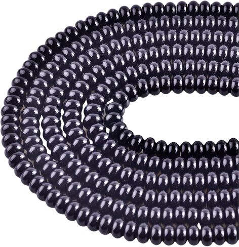 Rondelle Beads Natural Stone Beads for Jewelry Making 5x8mm 1 Strand 15.5inch Lentil Spacer Beads Rondelle Gemstone Beads Semi-Precious Stone Beads for Bracelet Necklace Crafts Mix Colors in Kuwait