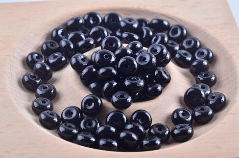 Rondelle Beads Natural Stone Beads for Jewelry Making 5x8mm 1 Strand 15.5inch Lentil Spacer Beads Rondelle Gemstone Beads Semi-Precious Stone Beads for Bracelet Necklace Crafts Mix Colors in Kuwait