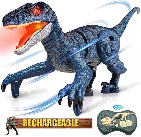 Hot Bee Dinosaur Toys for Kids 3-5-7, Remote Control Dinosaur Toys for 3 4 5 6 7 8 Year Old Boys, Electronic Walking Robot Dinosaur Toy with Light & Realistic Roaring Sound in Saudi Arabia