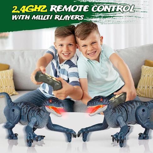 Hot Bee Dinosaur Toys for Kids 3-5-7, Remote Control Dinosaur Toys for 3 4 5 6 7 8 Year Old Boys, Electronic Walking Robot Dinosaur Toy with Light & Realistic Roaring Sound in Saudi Arabia