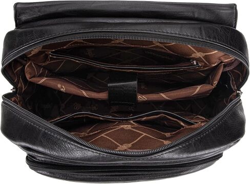 Wrangler Backpack for Women & Men Vegan Leather Travel Laptop Backpack Navy Blue College Backpack in Saudi Arabia