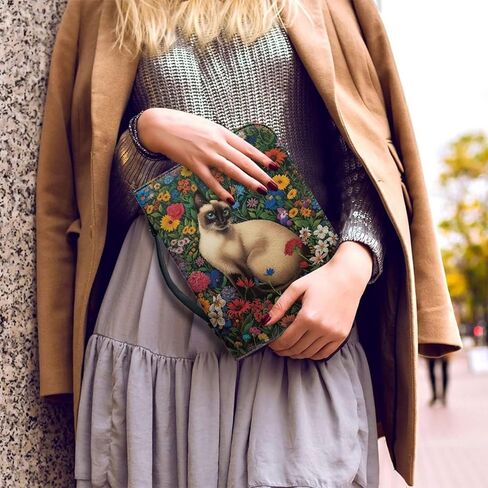 Horse Flowers Print Bible Covers for Women Men PU Leather Bible Bag Bible Carrying Case Bible Protective Bible Hand Bag with Handle Bible Accessories, M in Kuwait