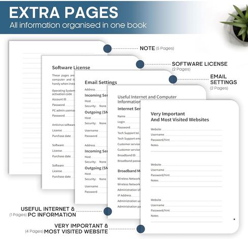 كتاب كلمات المرور مع علامات تبويب أبجدية، كتاب كلمات مرور حلزوني مقاس 5.5 بوصة × 6.7 بوصة، كتب كلمات مرور صغيرة لكبار السن، كتاب لحفظ كلمات المرور لمساعدتك على البقاء منظمًا - ليلاً in Kuwait