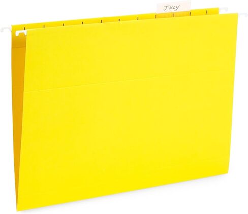 Blue Summit Supplies 25 Hanging File Folders, Letter Size, Assorted Jewel Tone Colors, 1/5 Cut Adjustable Tab Inserts, Designed for Color Coded File Organization, 25 Pack in Saudi Arabia