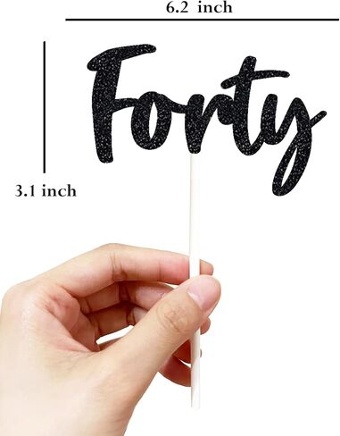 First Birthday Cake Topper - Double Sided Black Glitter, One anniversary cake toppers, 1st birthday Cake Decorating, Baby Shower Favors, Baby Birthday Party Baby Photo Booth Props in Kuwait