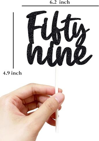 First Birthday Cake Topper - Double Sided Black Glitter, One anniversary cake toppers, 1st birthday Cake Decorating, Baby Shower Favors, Baby Birthday Party Baby Photo Booth Props in Kuwait