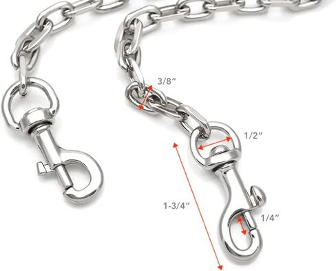 CRAFTMEMORE 55 Inches Purse Chain Strap, Crossbody Purse Handle Replacement, Metal Shoulder Handbag Accessories CH087 (Silver) in Kuwait