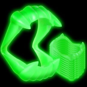 Glow in The Dark Vampire Teeth Plastic Fake Fangs Halloween Costume Props for Kids Cosplay