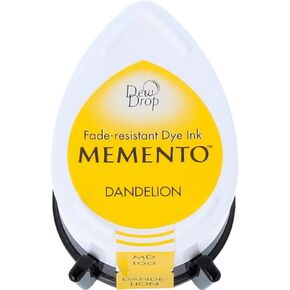Tsukineko Imagine Memento Dew Drop Fade Resistant Inkpad of All Kinds, Dandelion