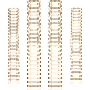 PAGOW 4 PCS Twin Loop Wire Binding, Binding Spines Wire Cinch Rings for Teacher Student Document Notebook Making, Rose Gold (11.8inch Long,25.4mm / 1inch Diameter,23 Holes) in Kuwait
