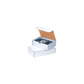Aviditi White Literature Mailing Boxes, 12" x 12" x 4", Pack of 50, Crush-Proof, For Shipping, Mailing and Storing