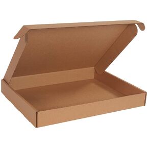 Aviditi Recycled Corrugated Cardboard Deluxe Literature Mailers, 20" L x 16" W x 2 1/2" H, Brown/Kraft, Contains 4% - 57% Recycled Content (Pack of 25)