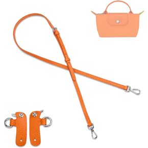 jiesinlov Leather Bag Strap Replacement Crossbody Adjustable Shoulder Straps Fit for Mini Pouch(GRAPHITE GRAY)