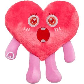 Heart-Shaped Plush Toy - Valentine's Day Gift for Girlfriend/Boyfriend (Pink and Red)