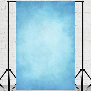 Avezano Blue Photography Backdrop Light Blue Portrait Photography Background Texture Portrait Photo Backdrops for Photoshoot Kids Adults Model Headshot Props, 5x7ft