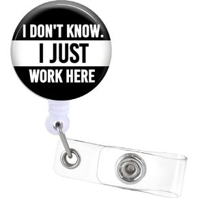 Jupswan Badge Reels Holder Retractable with ID Clip for Nurse Name Tag Card Funny Fun Cool Nursing Doctor Teacher Student Medical Work Office Alligator Clip ZJK336