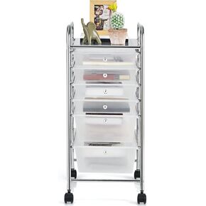 ARLIME 6-Drawer Rolling Storage Cart, Multifunctional Storage Organizer Cart with Wheels, Mobile Utility Cart for Home Office Garage Tools