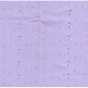 60" Wide Poly Cotton Broadcloth All Over Embroidery Eyelet Fabric by The Yard