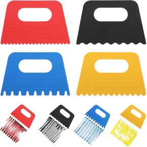 4Pcs Texture Tools for Plaster Art Paint Scrapers Kit for Arts and Crafts DIY Graffiti Oil Painting and Drawing Play for Texture Art on Canvas Putty Scraper for Art
