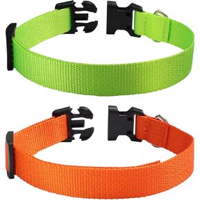PaiPaitek E Collar Replacement Strap - Compatible with Almost All Makes and Models of Shock Training Collars and Bark Collars - Durable and Reflective, 2 Packs