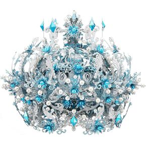Piececool 3D Metal Puzzles, Ice Snow Crown Tiaras Model Building Kits, Challenging Assembly DIY Crafts Kits, Best Birthday Christams Gifts