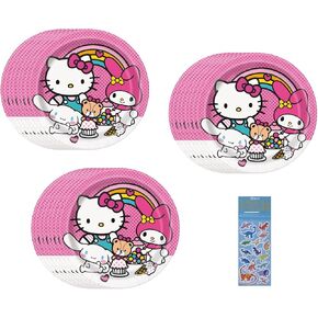Unique Hello Kitty Birthday Party includes 24 Lunch Paper Plates