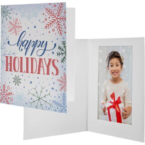 Neil Enterprises Inc. 4" x 6" Happy Holidays Photo Folders - Pack of 100