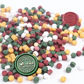 300pcs Christmas Wax Seal Beads, Multi Color Sealing Wax Beads for Wax Seal Stamp Wax Seal Kit Sealing Stamp DIY Wax Seals (Multicolor)