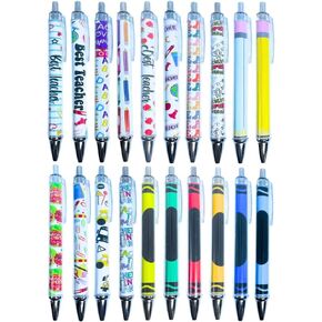 20 PC Teacher Pens Best Teacher Pen Bulk Set Cute Cool Fun New School Office Supplies Stationary Essentials Must Have Necessities Needs Personalized Desk Supply Accessories Appreciation Week Gifts