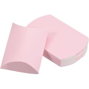 PATIKIL Pillow Boxes, 100 Pcs Wedding Gift Boxes Paper Box 3.5x2.6 Inch for Gift Wrap Wedding Parties, Red