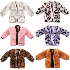6 Pieces 11.5 Inch Girl Doll Clothes Accessories Winter Coat Doll Clothing Doll Outfits for Girls Birthday Gifts Pretend Play Doll Decor