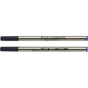 Xezo Pens Speedmaster Fine Rollerball Refills, Pack of 2, Blue Ink (Blue 6126 Rollerball Refills)