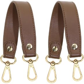 PENTA ANGEL PU Leather Purse Straps 2Pcs 11" Short Handbag Tote Bag Replacemet Handle Strap for Purse Making Crafts DIY