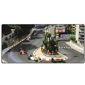 MPCO Racing Series Monaco GP, 1985 Large Size Gaming WFH Mousepad Full Desk (Monaco GP, 1985, DuraGlyde Fabric (Large (36" x 17"))