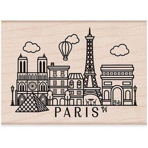 Hero Arts H6194 Wood Stamps, Destination Paris