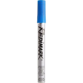 Dixon Industrial RediMark Permanent Markers, Chisel Point, Metal Barrel, Box of 12 Markers, Black (87170)